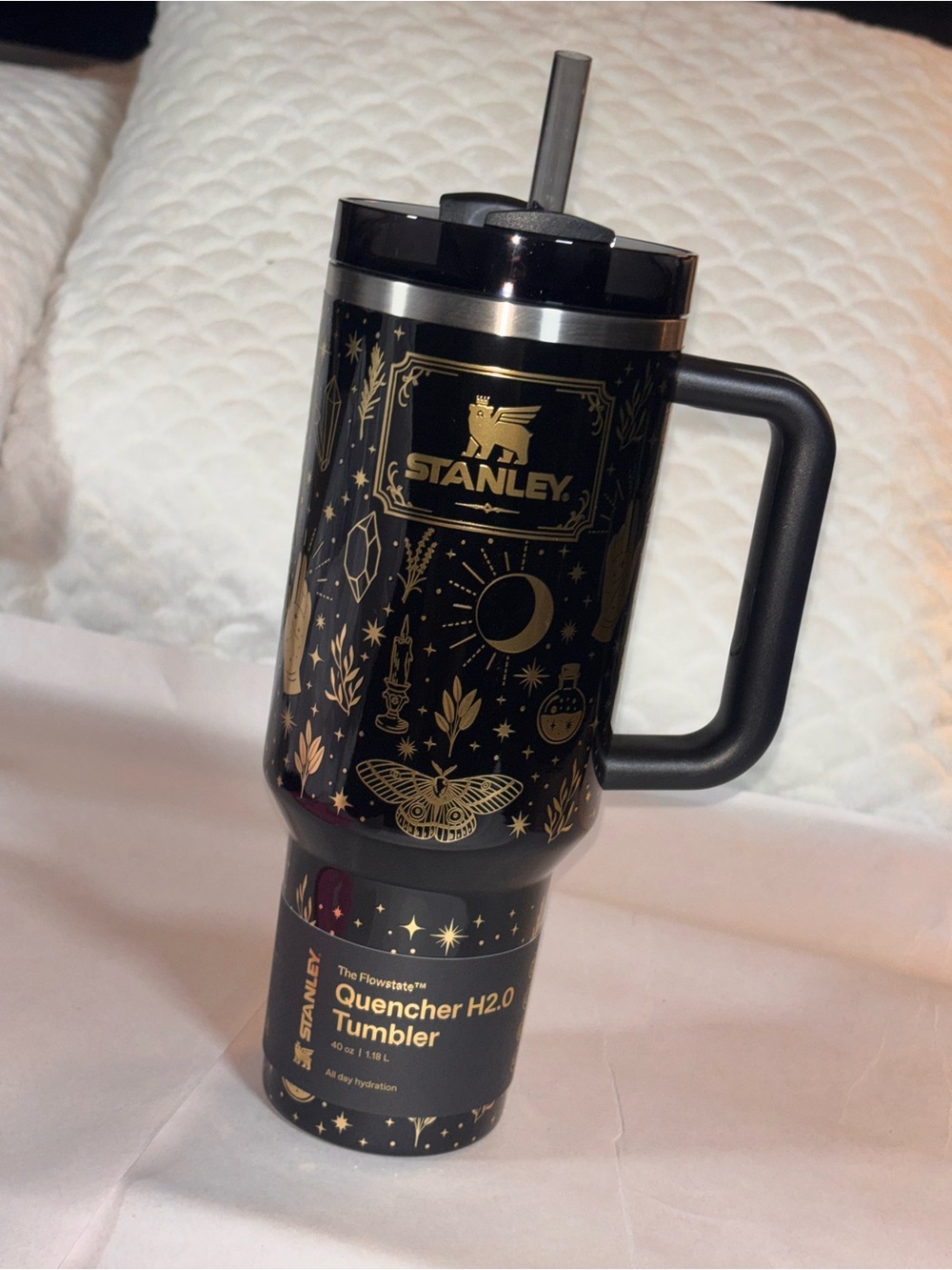 Halloween 40oz Stanley quencher tumbler BLACK MAGIC